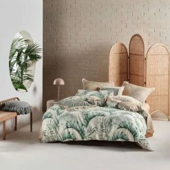 Linen House Kalani Quilt Cover Set Super King Bed Surf Super King