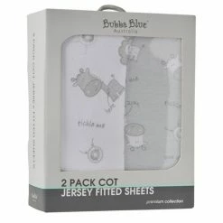 Bubba Blue Tickle Me 2 Pack Cot Fitted Sheets