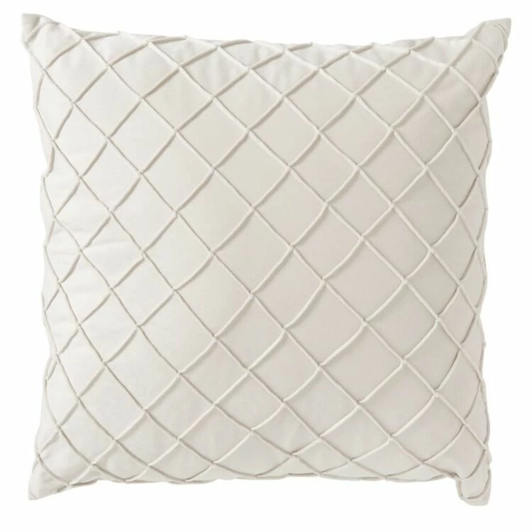 Elysian Velvet Diamond Cushion 50x50cm Oyster 50 X 50 Cm 4 Elysian Velvet Diamond Cushion 50x50cm Oyster 50 X 50 Cm - Image 2