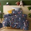 Happy Kids Nature's Forest Glow In The Dark Quilt Cover Set Double Bed Multicoloured Double -Bed Linen Sales Store 625333 C 0964 34