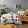 Happy Kids Our Planet Glow In The Dark Quilt Cover Set Single Bed Multicoloured Single -Bed Linen Sales Store 626498 C 0964 34