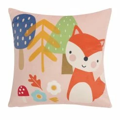 Happy Kids Woodland Park Filled Cushion 40x40cm Multicoloured 40 X 40 Cm