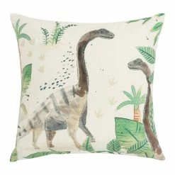 Happy Kids Dino Land Filled Cushion 40x40cm Multicoloured 40 X 40 Cm