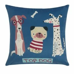 Happy Kids Puppy Club Filled Cushion 40x40cm Multicoloured 40 X 40 Cm