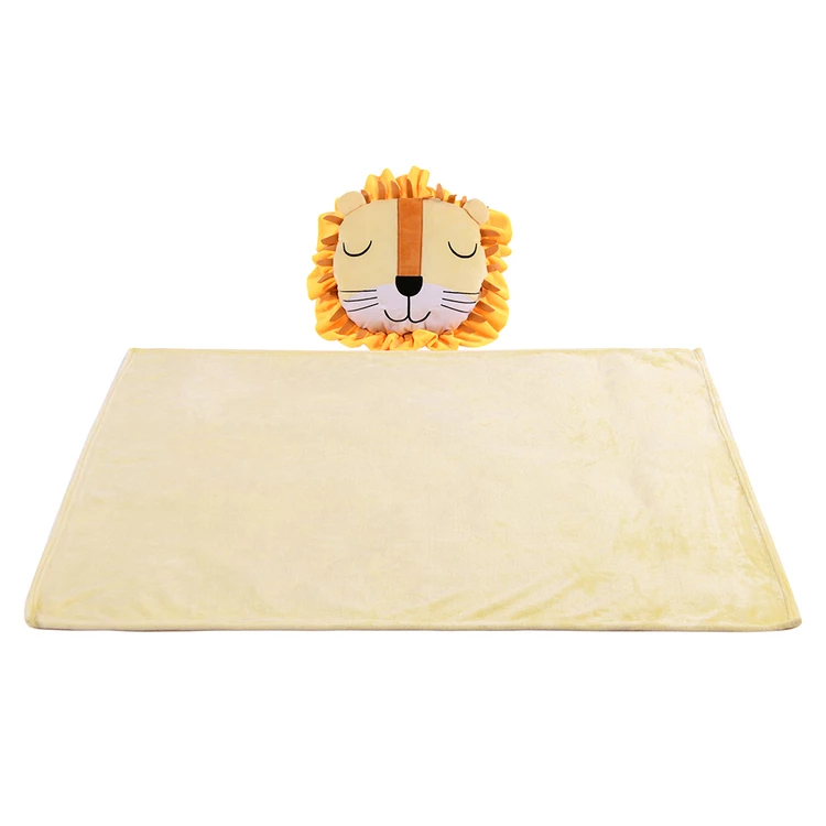 Happy Kids Lion Novelty Throw With Cushion 48x46cm Multicoloured 3 Happy Kids Lion Novelty Throw With Cushion 48x46cm Multicoloured