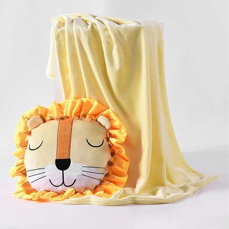 Happy Kids Lion Novelty Throw With Cushion 48x46cm Multicoloured 6 Happy Kids Lion Novelty Throw With Cushion 48x46cm Multicoloured - Image 4