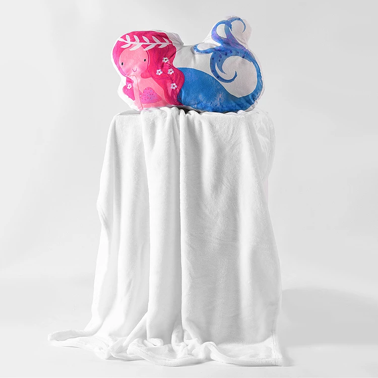 Happy Kids Mermaid Novelty Throw With Cushion 40x34cm Multicoloured 5 Happy Kids Mermaid Novelty Throw With Cushion 40x34cm Multicoloured - Image 3