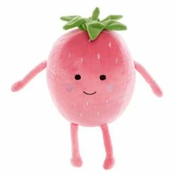 Linen House Happy Strawberry Novelty Cushion Pink