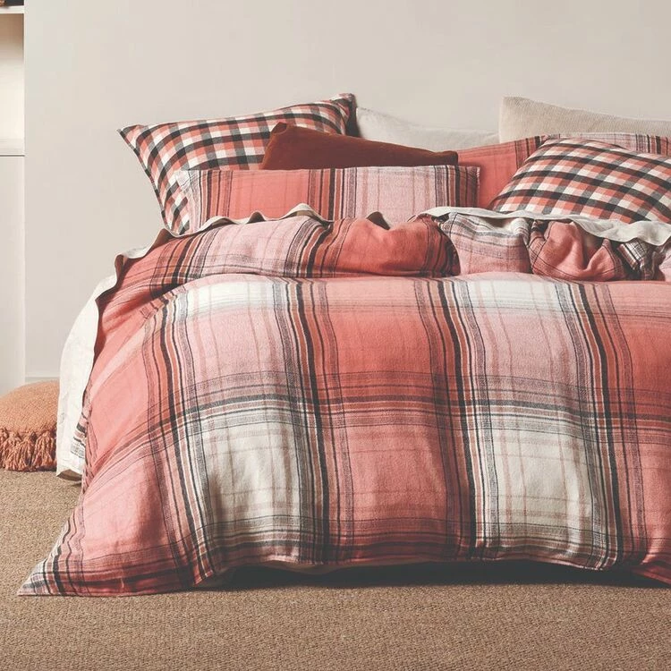 Linen House Carricklea Cotton Quilt Cover Set Single Bed Blue Single 4 Linen House Carricklea Cotton Quilt Cover Set Single Bed Blue Single - Image 2