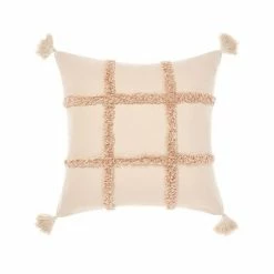 Linen House Lyndon Cushion 48x48cm Brandy 48 X 48 Cm