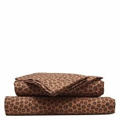 Linen House Goldie 250 Thread Count Cotton Sheet Set Single Bed Brandy Single