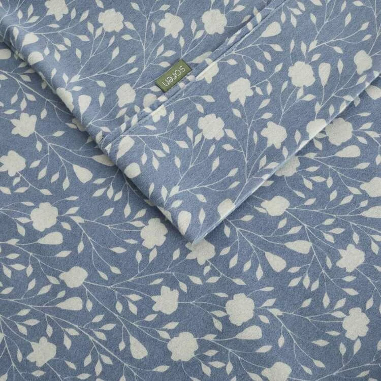 Soren Haven Flannelette Combo Set Double Bed Blue Double 3 Soren Haven Flannelette Combo Set Double Bed Blue Double