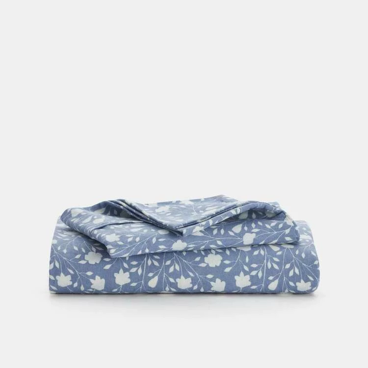 Soren Haven Flannelette Combo Set Double Bed Blue Double 4 Soren Haven Flannelette Combo Set Double Bed Blue Double - Image 2