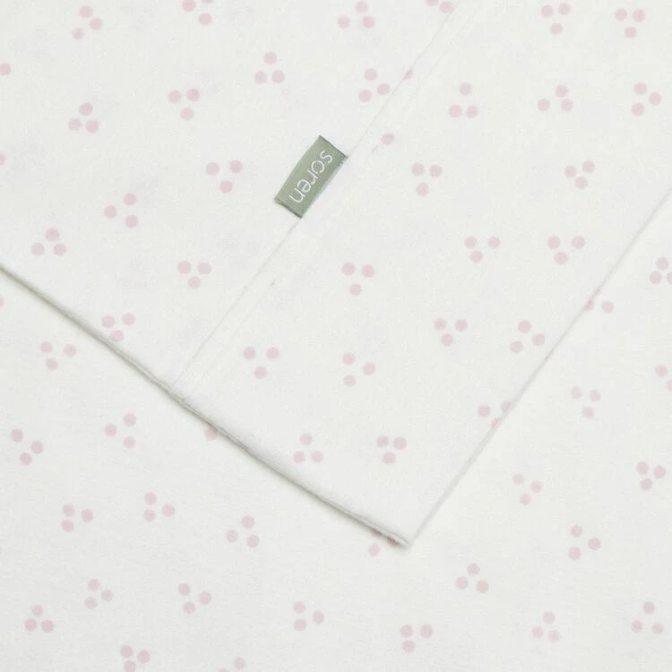 Soren Mika Print Flannelette Sheet Set Double Bed Pink Double 3 Soren Mika Print Flannelette Sheet Set Double Bed Pink Double