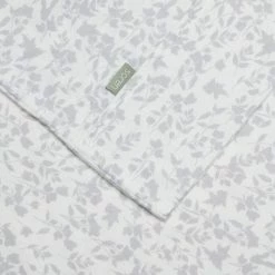 Soren Eden Print Flannelette Sheet Set Single Bed Silver Single