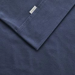 Elysian Plain Dyed Flannelette Sheet Set King Bed Blue King