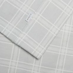 Elysian Archie Print Flannelette Sheet Set Double Bed Silver Double