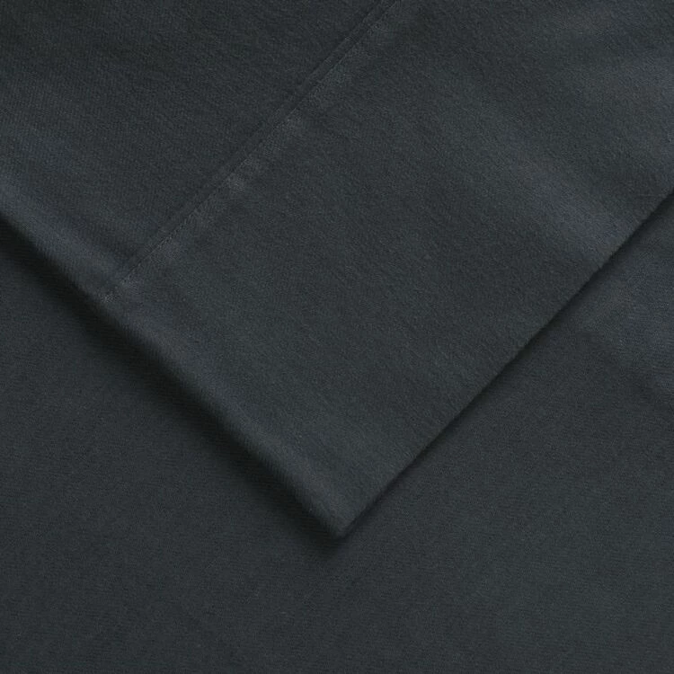 Sheridan Plain Dyed Flannelette Sheet Set Queen Bed Charcoal Queen 3 Sheridan Plain Dyed Flannelette Sheet Set Queen Bed Charcoal Queen