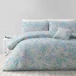 Soren + Colour Clash Studio Luna 250 Thread Count Cotton Sateen Quilt Cover Set Double Bed Multicoloured Double