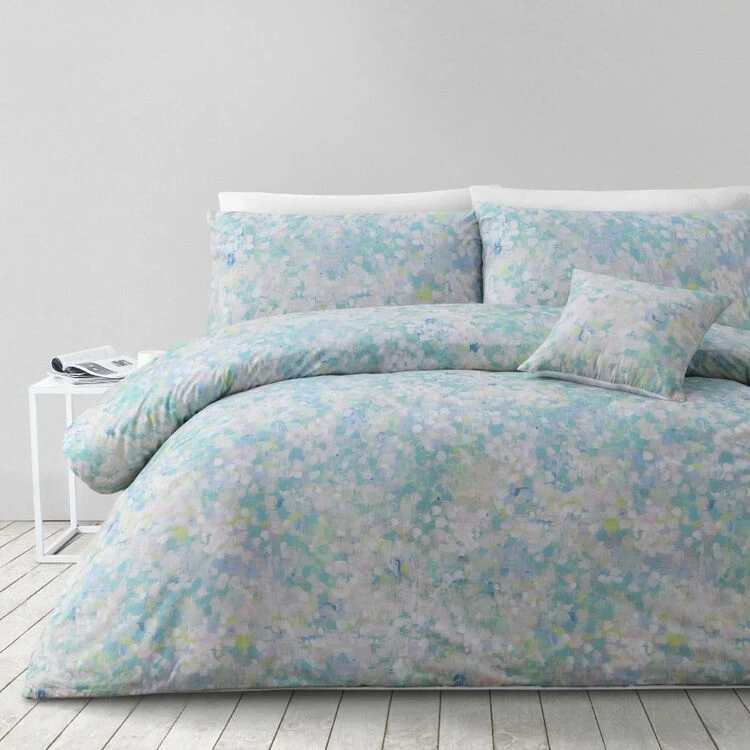 Soren + Colour Clash Studio Luna 250 Thread Count Cotton Sateen Quilt Cover Set Queen Bed Multicoloured Queen 3 Soren + Colour Clash Studio Luna 250 Thread Count Cotton Sateen Quilt Cover Set Queen Bed Multicoloured Queen