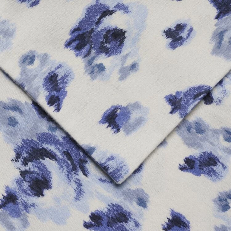 Laura Ashley Emelisa Printed Flannelette Sheet Set Double Bed Porcelain Double 3 Laura Ashley Emelisa Printed Flannelette Sheet Set Double Bed Porcelain Double