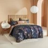 KAS Mika Cotton Quilt Cover Set Queen Bed Navy Queen -Bed Linen Sales Store 629142 C 0410 00