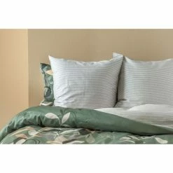 KAS Pario Cotton European Pillowcase Green European