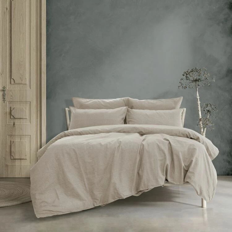Ardor Embre Linen Look Wash Cotton Quilt Cover Set Queen Bed Grey Queen 3 Ardor Embre Linen Look Wash Cotton Quilt Cover Set Queen Bed Grey Queen