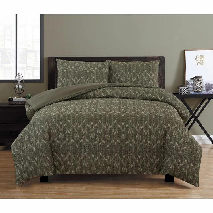 Ardor Oak Embossed Quilt Cover Set Queen Bed Khaki Queen 3 Ardor Oak Embossed Quilt Cover Set Queen Bed Khaki Queen