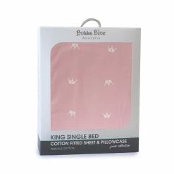 Bubba Blue Swan Princess Combo Sheet Set King Single Bed Pink King Single