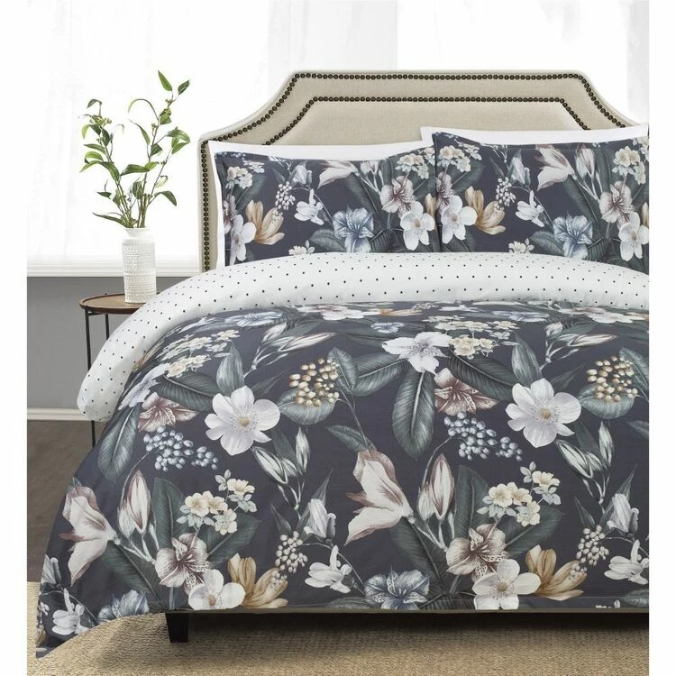 Jane Lamerton Home Bouquet Cotton Sateen Quilt Cover Set Queen Bed Multicoloured Queen 3 Jane Lamerton Home Bouquet Cotton Sateen Quilt Cover Set Queen Bed Multicoloured Queen