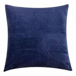 Jane Lamerton Home Cachemire Jacquard European Pillowcase Pair Navy European