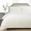 Jane Lamerton Home Juene Jacquard Cotton Quilt Cover Set King Bed White King