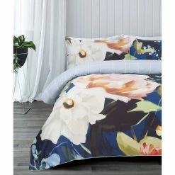 Jayson Brunsdon Homewares Jayson Brunsdon Home Flowerdale Cotton Sateen Quilt Cover Set King Bed Multicoloured King