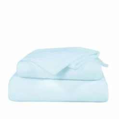 Soren Polar Fleece Sheet Set Double Bed Blue Double