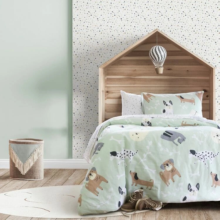 Jelly Bean Kids Hounds Flannelette Quilt Cover Set Single Bed Aqua Single 3 Jelly Bean Kids Hounds Flannelette Quilt Cover Set Single Bed Aqua Single