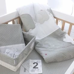 Bubba Blue Petit Elephant 6 Pieces Nursery Basket Multicoloured