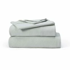 Gainsborough Plain Dyed Flannelette Sheet Set Double Bed Green Double -Bed Linen Sales Store 630118 C 0300 00