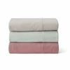 Gainsborough Plain Dyed Flannelette Sheet Set King Bed Green King