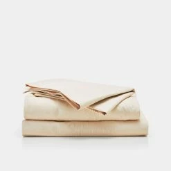 Dri Glo 2000 Thread Count Cotton Rich Sheet Set Queen Bed Cream Queen