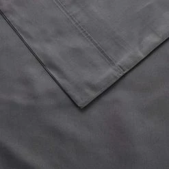 Dri Glo 1500 Thread Count Cotton Rich Sheet Set Queen Bed Grey Queen