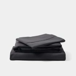 Dri Glo 1000 Thread Count Cotton Rich Sheet Set Double Bed Charcoal Double