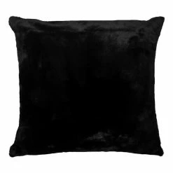 Soren Nevada Faux Fur Cushion 50x50cm Black