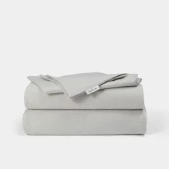 Jayson Brunsdon Homewares Tencel Flannelette King Bed Sheet Set Silver King -Bed Linen Sales Store 631860 C 0040 00