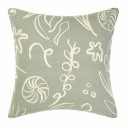 Linen House Adley Cushion 48x48cm Eucalyptus 48 X 48 Cm
