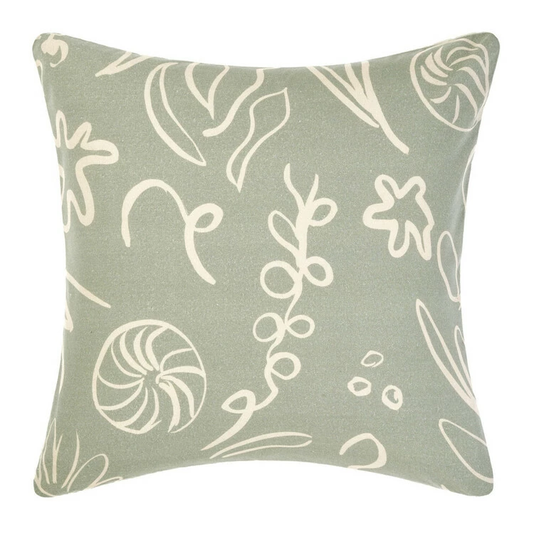 Linen House Adley Cushion 48x48cm Eucalyptus 48 X 48 Cm 3 Linen House Adley Cushion 48x48cm Eucalyptus 48 X 48 Cm