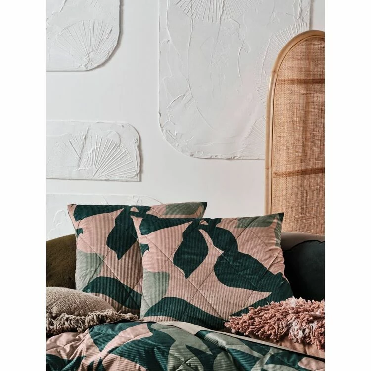 Linen House June European Pillowcase Forest European 3 Linen House June European Pillowcase Forest European