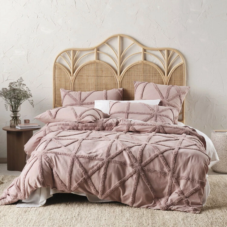 Linen House Clyde Cotton Quilt Cover Set Super King Bed Dusk Super King 3 Linen House Clyde Cotton Quilt Cover Set Super King Bed Dusk Super King