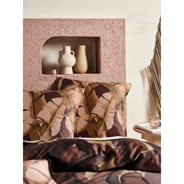 Linen House Kalena European Pillowcase Toffee European 3 Linen House Kalena European Pillowcase Toffee European