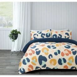 Jayson Brunsdon Homewares Safari Cotton Sateen Quilt Cover Set Queen Bed Multicoloured Queen